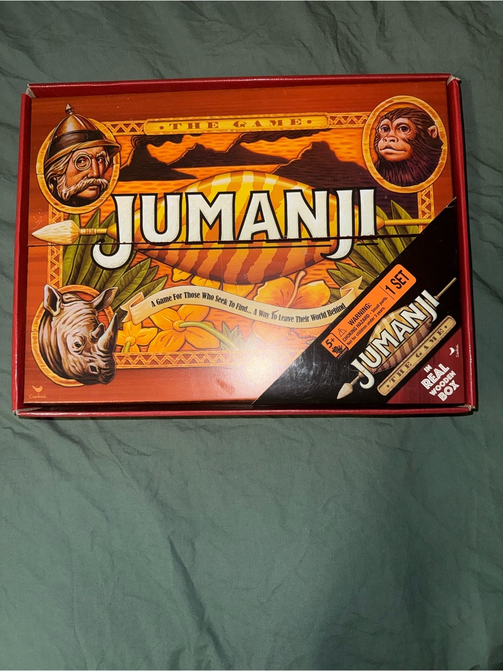 Jumanji Classic Board Game - Complete Wooden Box Edition